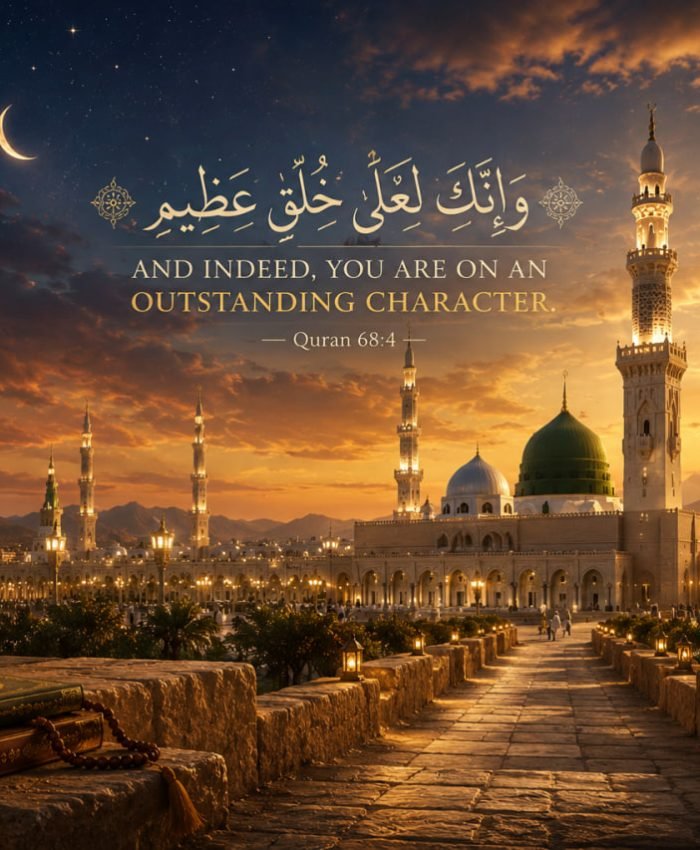 Beautiful Islamic artwork symbolizing the mercy and noble character of Prophet Muhammad ﷺ